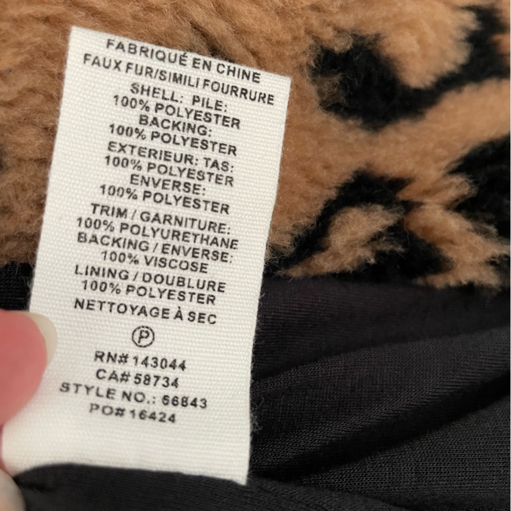 Avec Les Filles Faux Fur Moto Teddy Jacket - Picture 16 of 16